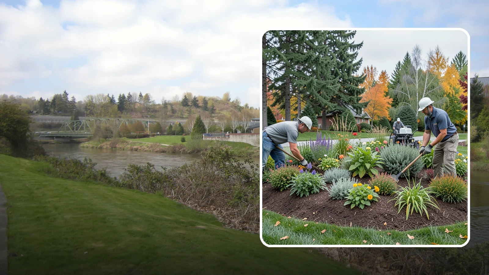 Flower Bed Design in Tukwila, King County, WA - Thoughtfully designed flower beds with color, texture, and bloom timing planned for year-round interest.