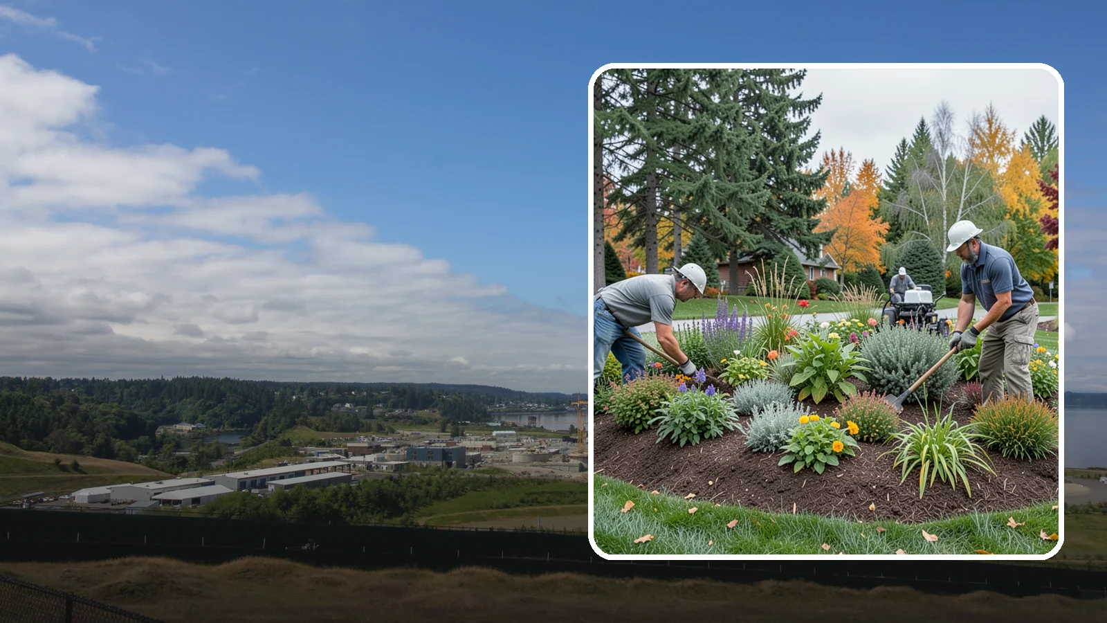 Flower Bed Design in University Place, Pierce County, WA - Thoughtfully designed flower beds with color, texture, and bloom timing planned for year-round interest.