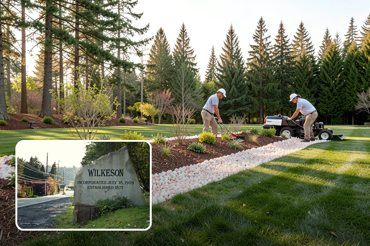 Flower Bed Design in Wilkeson, Pierce County, WA - Planned color and texture, not random planting