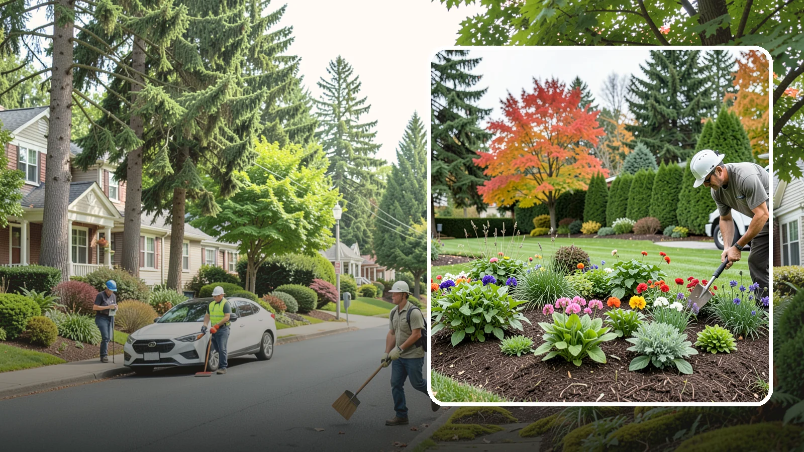 Flower Planting in Beaux Arts Village, King County, WA - We design and install vibrant flower beds that bloom beautifully through the Northwest growing season.