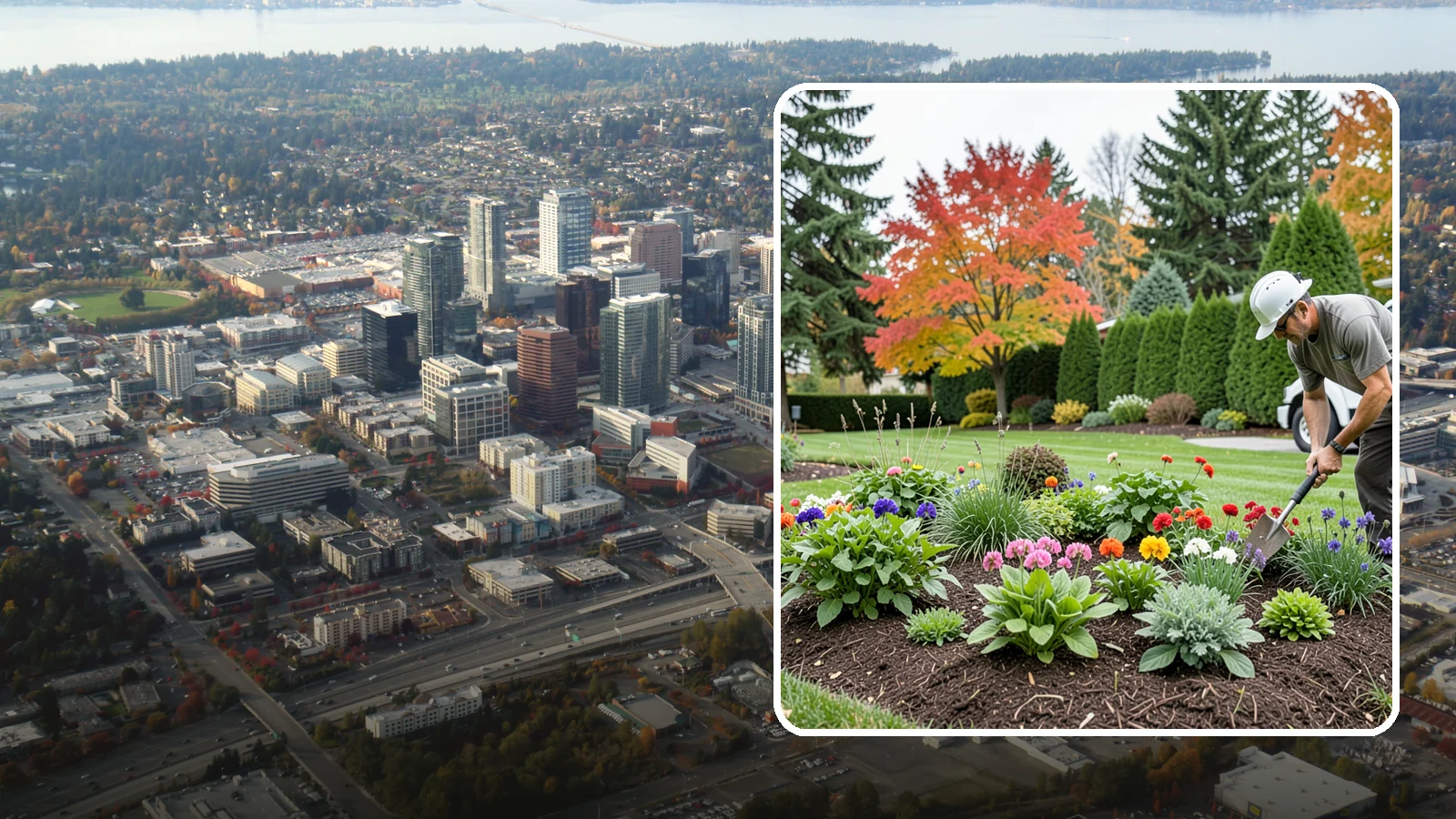 Flower Planting in Bellevue, King County, WA - We design and install vibrant flower beds that bloom beautifully through the Northwest growing season.