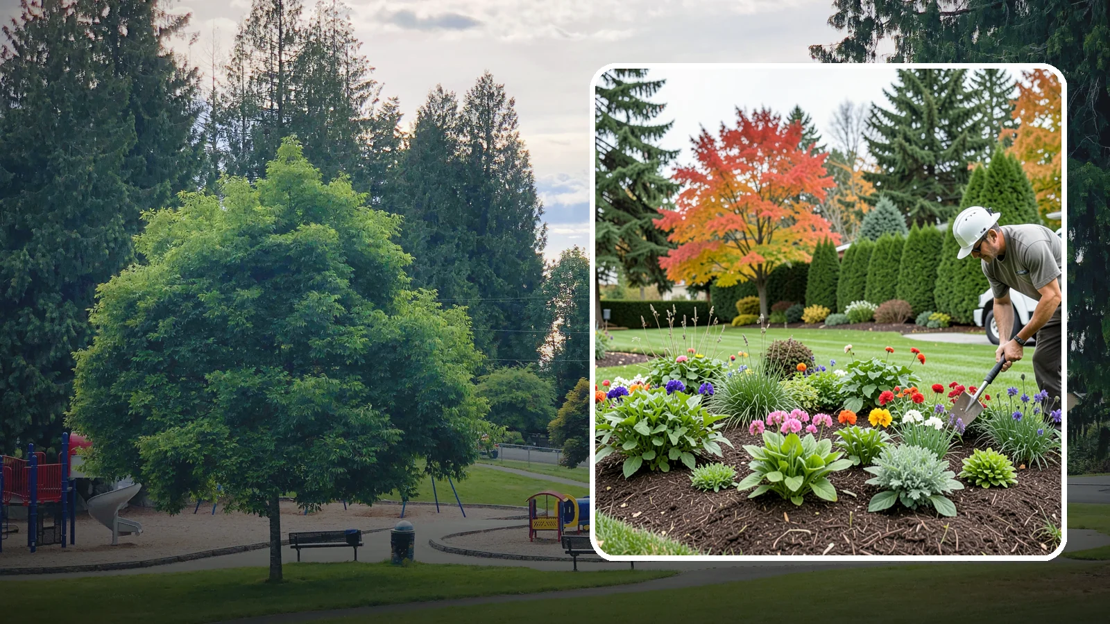 Flower Planting in Bonney Lake, Pierce County, WA - We design and install vibrant flower beds that bloom beautifully through the Northwest growing season.