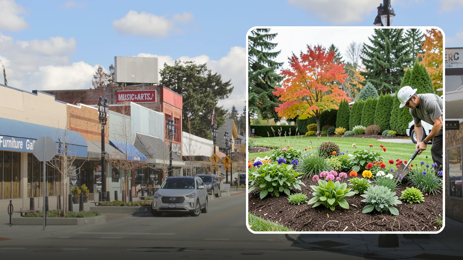 Flower Planting in Bothell, King County, WA - We design and install vibrant flower beds that bloom beautifully through the Northwest growing season.