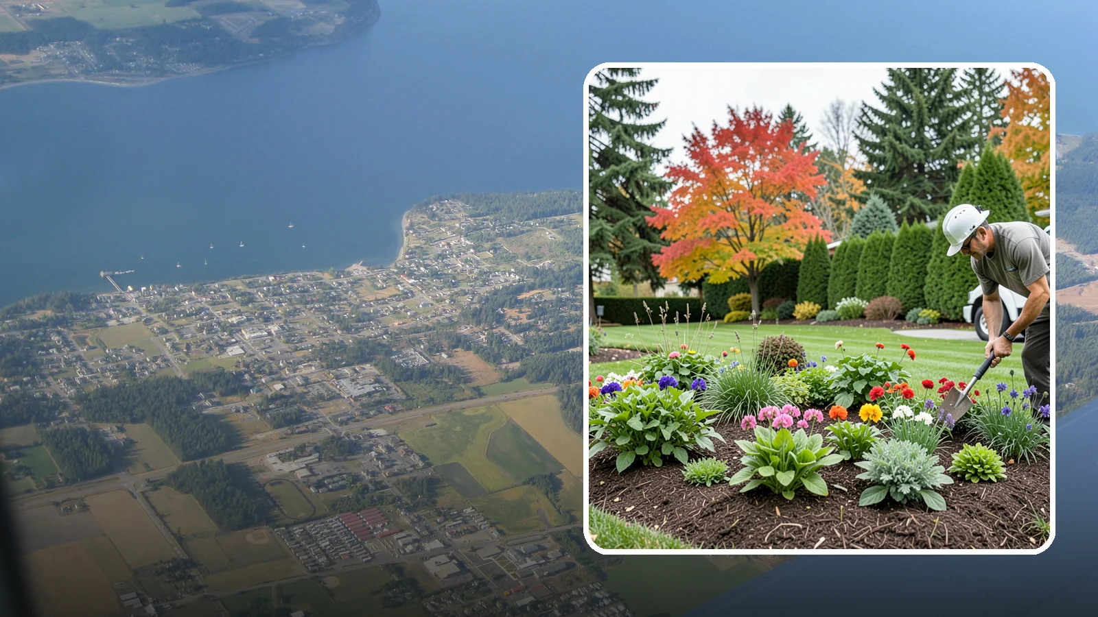 Flower Planting in Coupeville, Island County, WA - We design and install vibrant flower beds that bloom beautifully through the Northwest growing season.