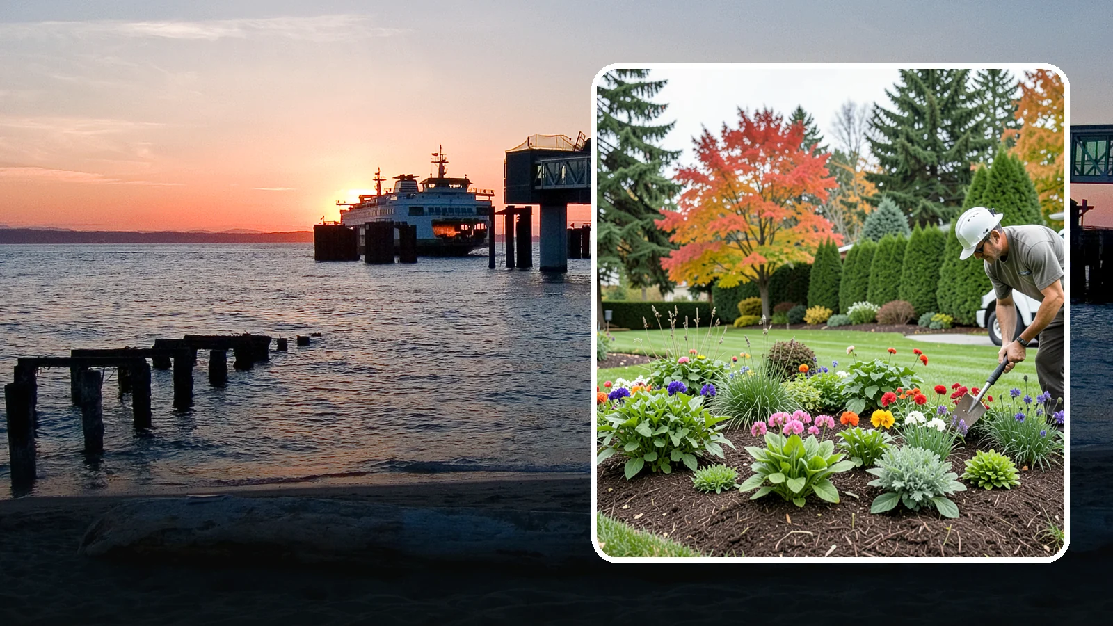 Flower Planting in Edmonds, Snohomish County, WA - We design and install vibrant flower beds that bloom beautifully through the Northwest growing season.