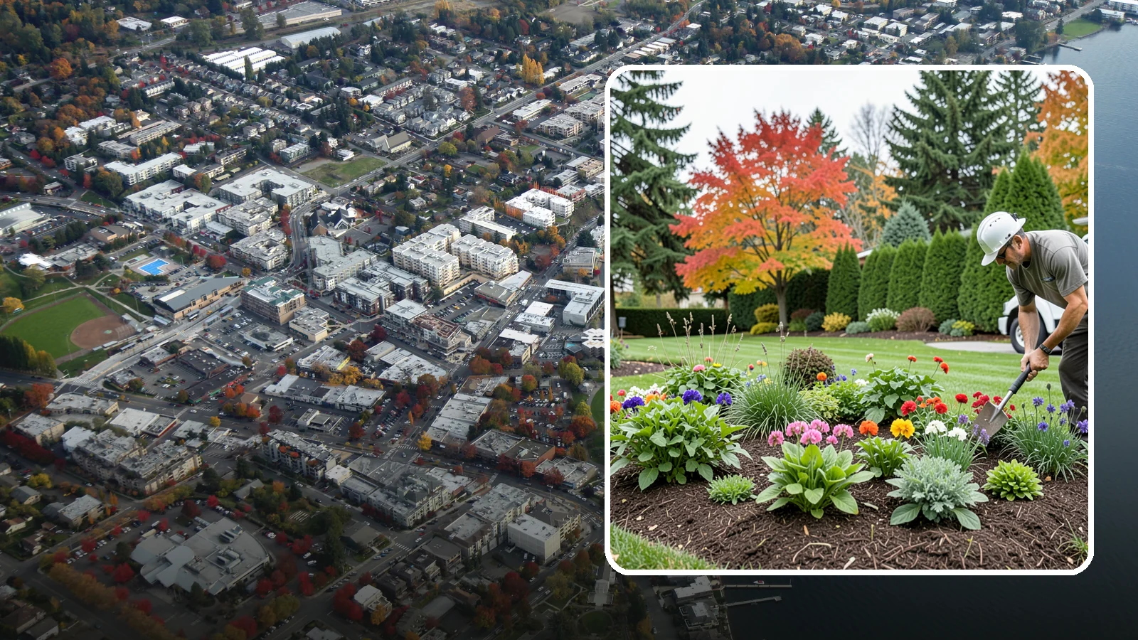 Flower Planting in Kirkland, King County, WA - We design and install vibrant flower beds that bloom beautifully through the Northwest growing season.