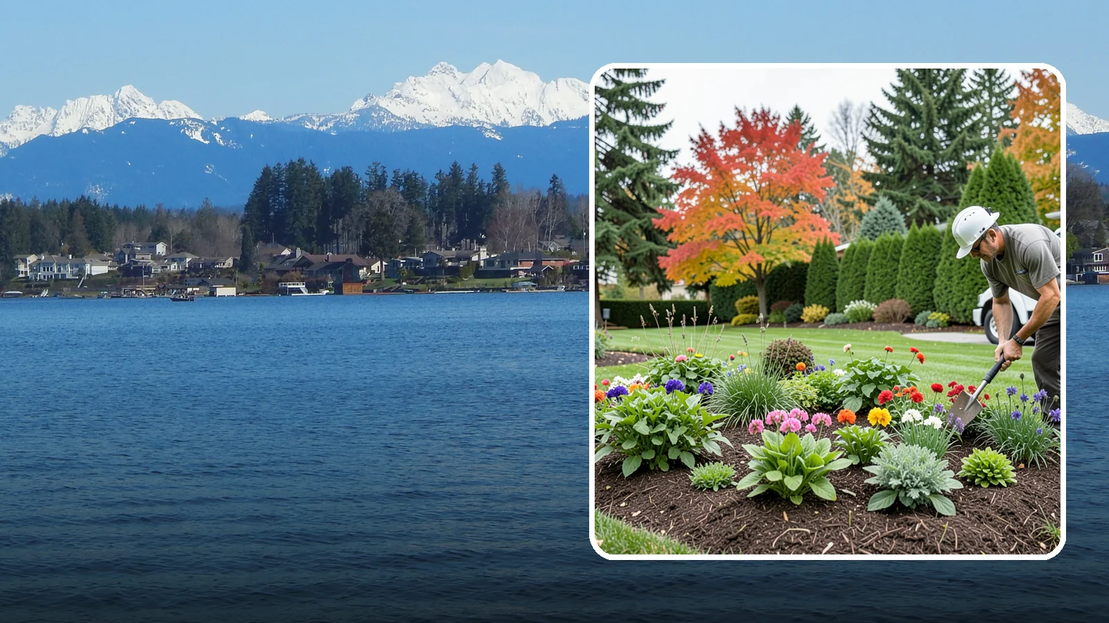 Flower Planting in Lake Stevens, Snohomish County, WA - We design and install vibrant flower beds that bloom beautifully through the Northwest growing season.