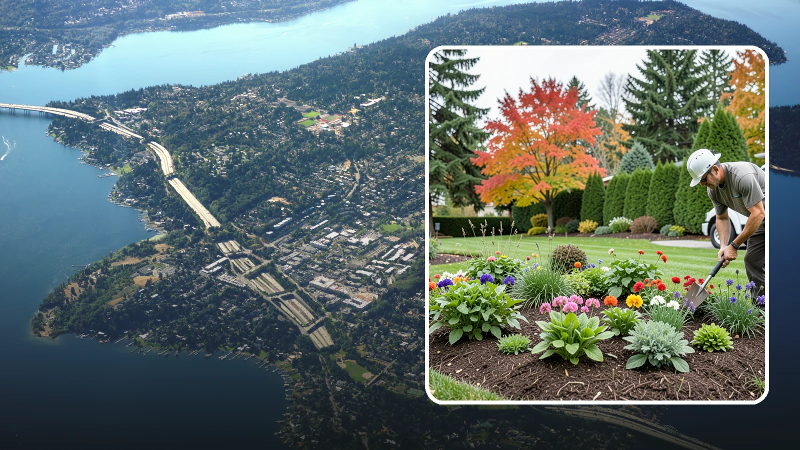 Flower Planting in Mercer Island, King County, WA - We design and install vibrant flower beds that bloom beautifully through the Northwest growing season.