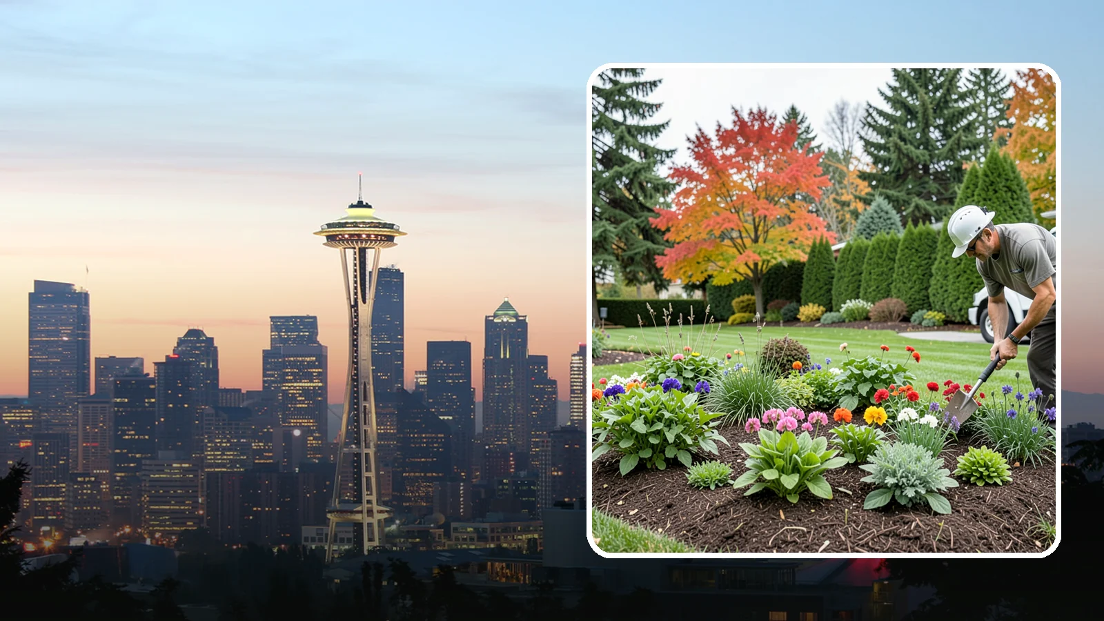Flower Planting in Seattle, King County, WA - We design and install vibrant flower beds that bloom beautifully through the Northwest growing season.