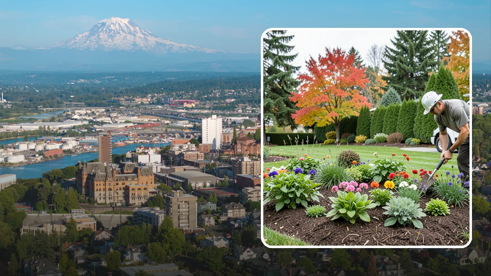 Flower Planting in Tacoma, Pierce County, WA - We design and install vibrant flower beds that bloom beautifully through the Northwest growing season.