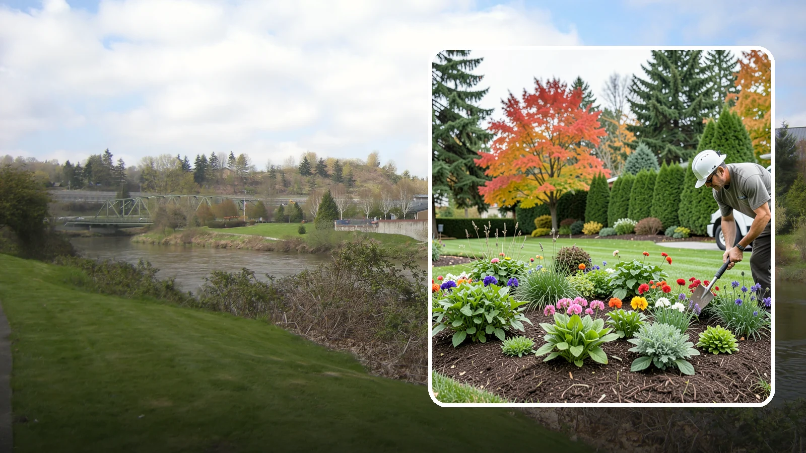 Flower Planting in Tukwila, King County, WA - We design and install vibrant flower beds that bloom beautifully through the Northwest growing season.