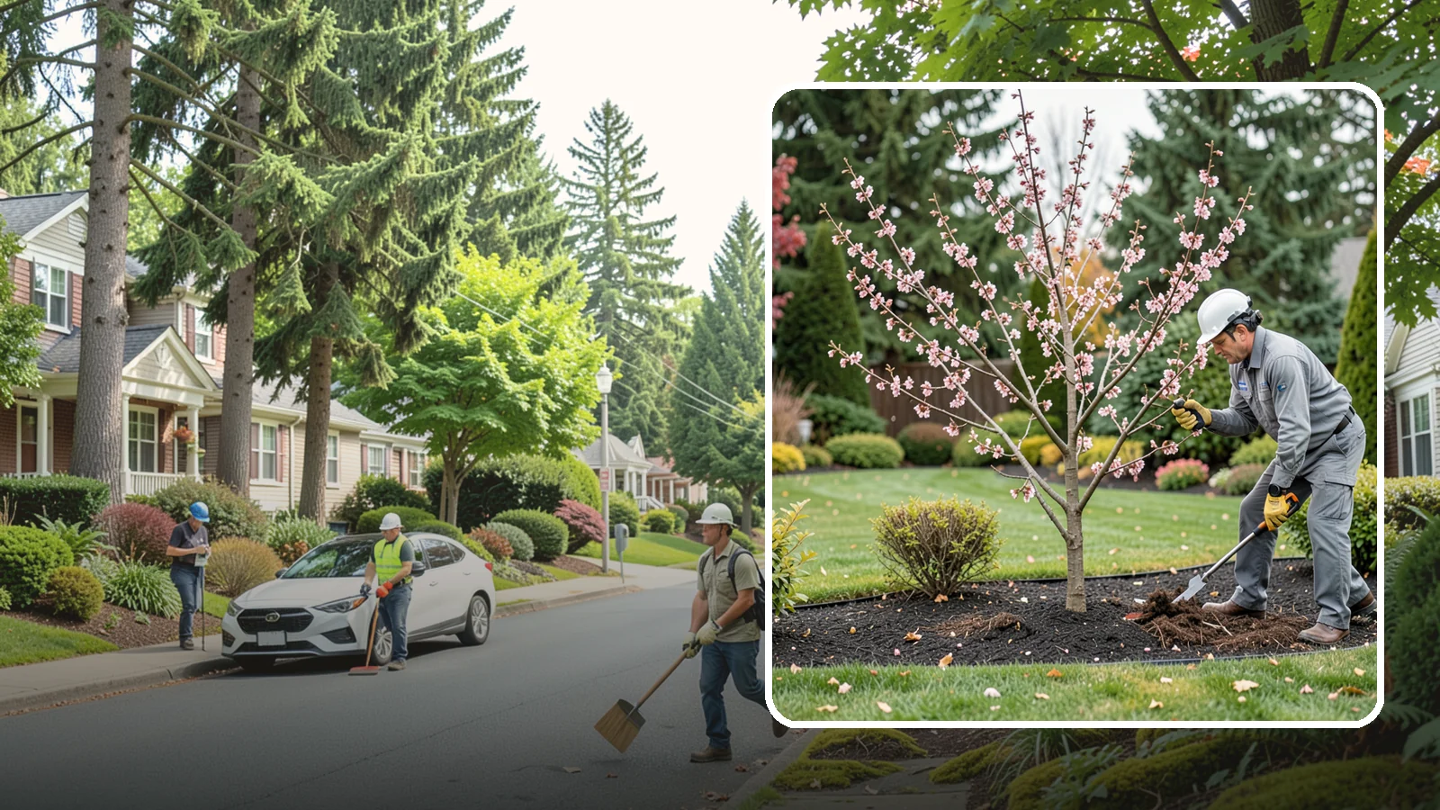 Flowering Cherry Pruning in Beaux Arts Village, King County, WA - Gentle pruning for ornamental flowering cherries that protects the spring show and tree health.