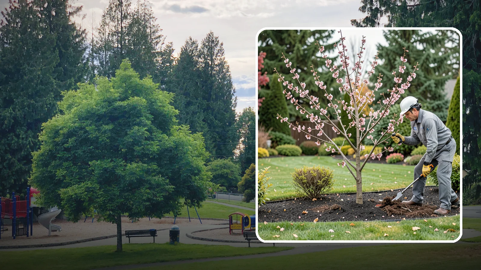 Flowering Cherry Pruning in Bonney Lake, Pierce County, WA - Gentle pruning for ornamental flowering cherries that protects the spring show and tree health.