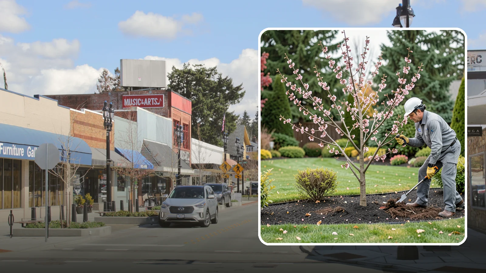 Flowering Cherry Pruning in Bothell, King County, WA - Gentle pruning for ornamental flowering cherries that protects the spring show and tree health.