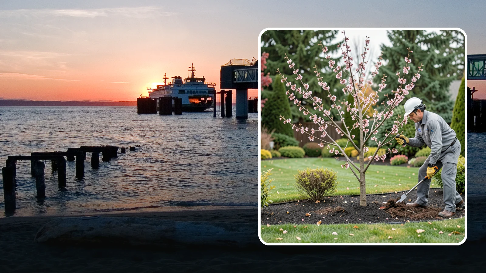 Flowering Cherry Pruning in Edmonds, Snohomish County, WA - Gentle pruning for ornamental flowering cherries that protects the spring show and tree health.