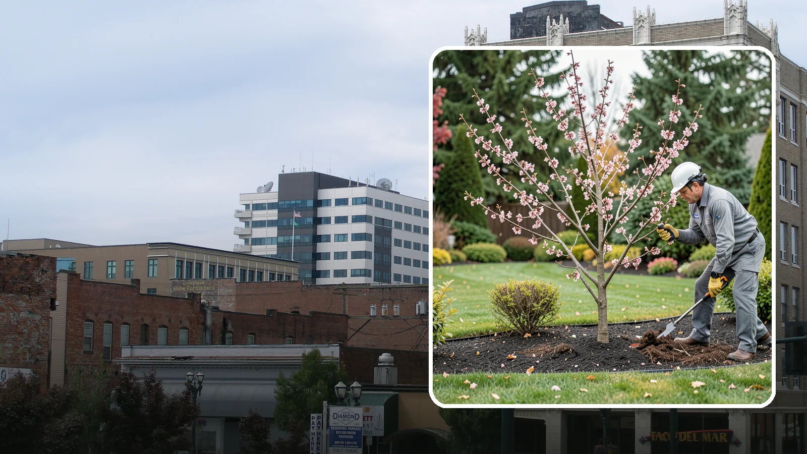 Flowering Cherry Pruning in Everett, Snohomish County, WA - Gentle pruning for ornamental flowering cherries that protects the spring show and tree health.