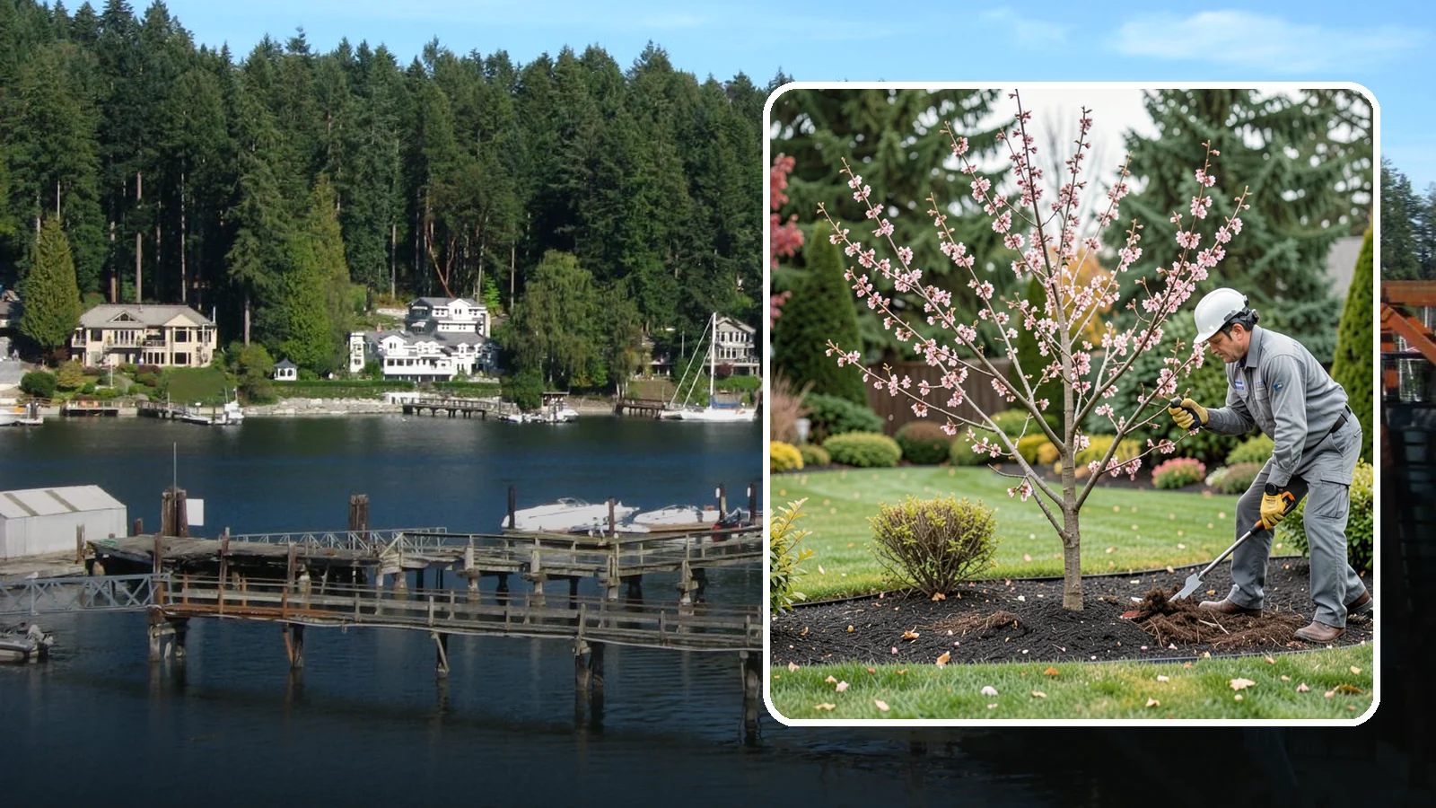 Flowering Cherry Pruning in Gig Harbor, Pierce County, WA - Gentle pruning for ornamental flowering cherries that protects the spring show and tree health.