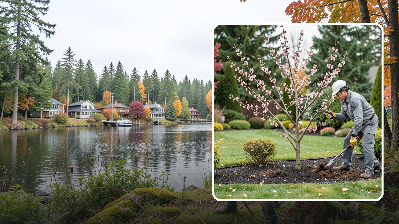 Flowering Cherry Pruning in La Conner, Skagit County, WA - Gentle pruning for ornamental flowering cherries that protects the spring show and tree health.