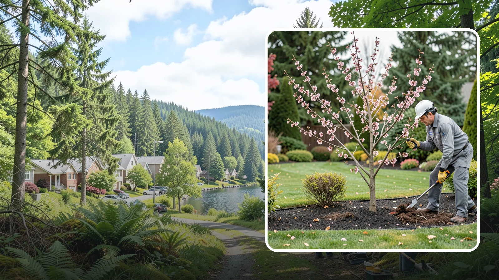 Flowering Cherry Pruning in Lake Forest Park, King County, WA - Gentle pruning for ornamental flowering cherries that protects the spring show and tree health.
