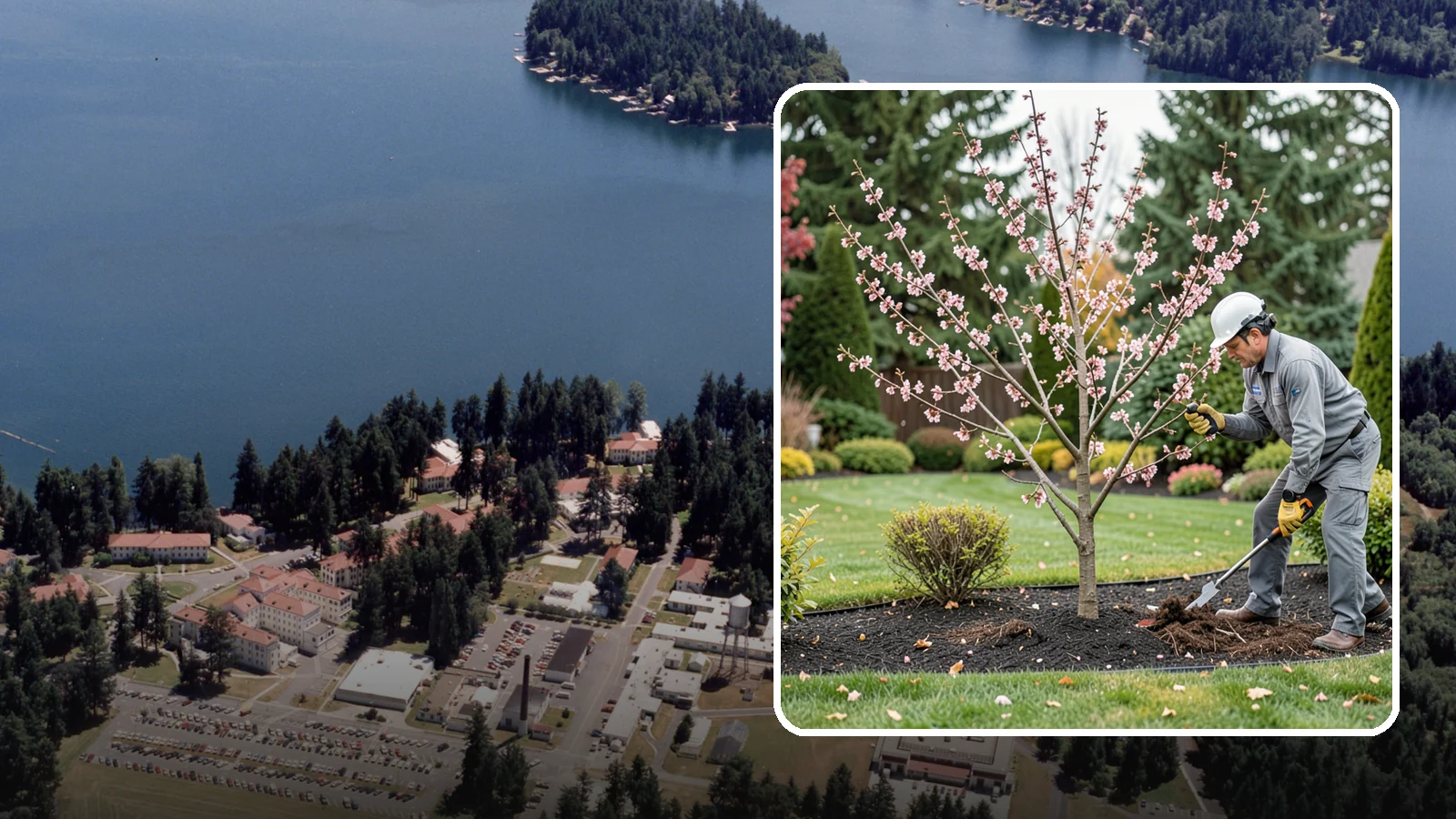 Flowering Cherry Pruning in Lakewood, Pierce County, WA - Gentle pruning for ornamental flowering cherries that protects the spring show and tree health.