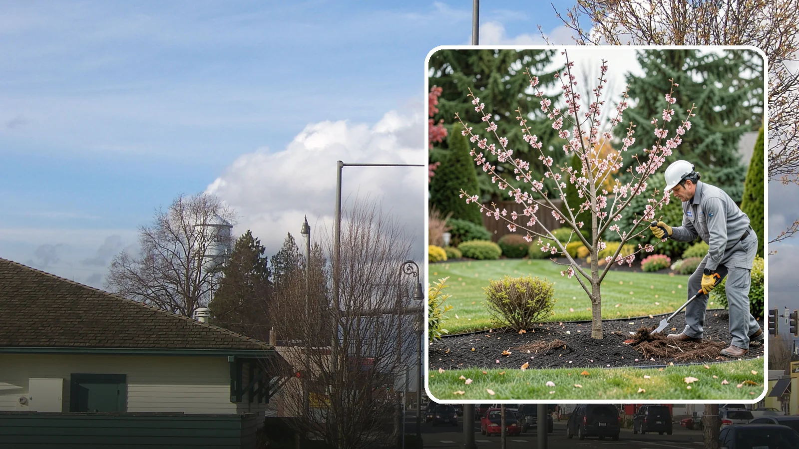 Flowering Cherry Pruning in Marysville, Snohomish County, WA - Gentle pruning for ornamental flowering cherries that protects the spring show and tree health.