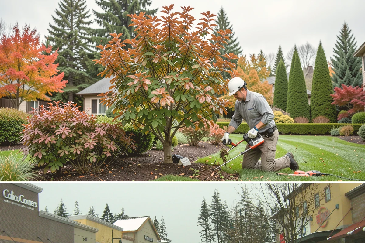 Flowering Cherry Pruning in Mill Creek, Snohomish County, WA - Best pruned right after flowering to protect next year's buds.