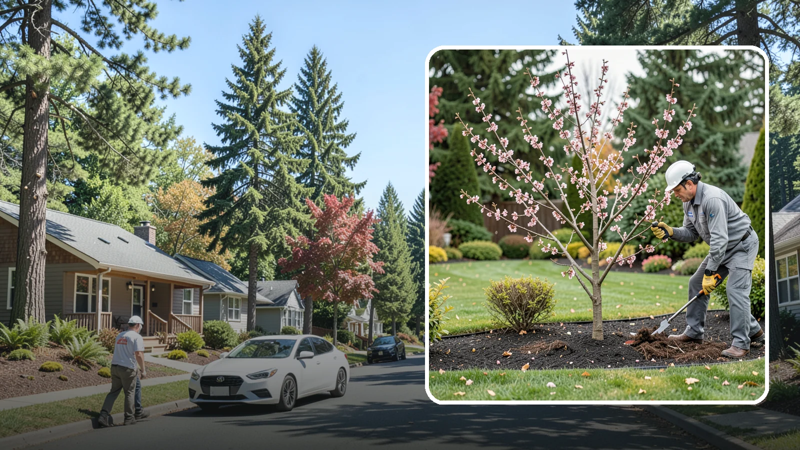 Flowering Cherry Pruning in Orting, Pierce County, WA - Gentle pruning for ornamental flowering cherries that protects the spring show and tree health.