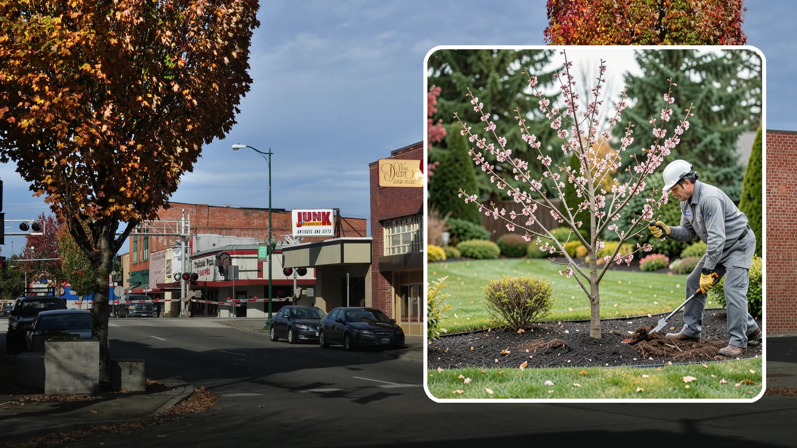 Flowering Cherry Pruning in Puyallup, Pierce County, WA - Gentle pruning for ornamental flowering cherries that protects the spring show and tree health.
