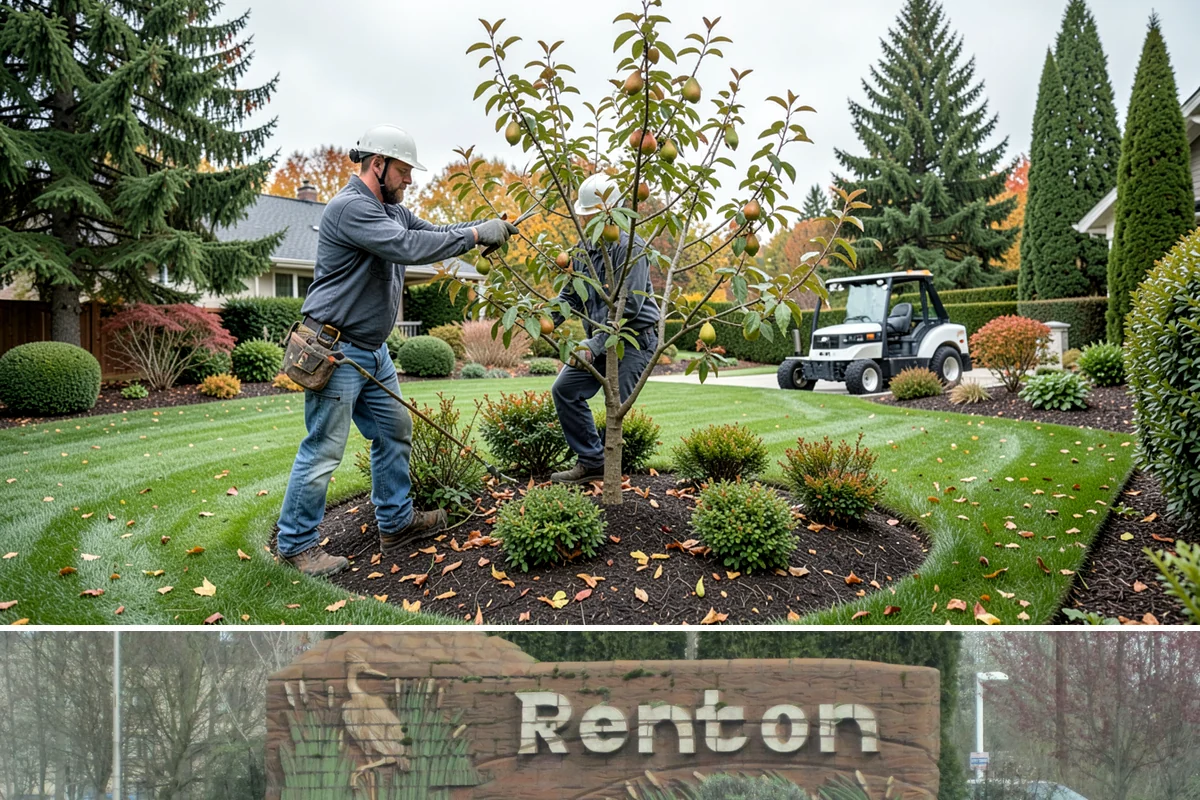 Flowering Cherry Pruning in Renton, King County, WA - Best pruned right after flowering to protect next year's buds.