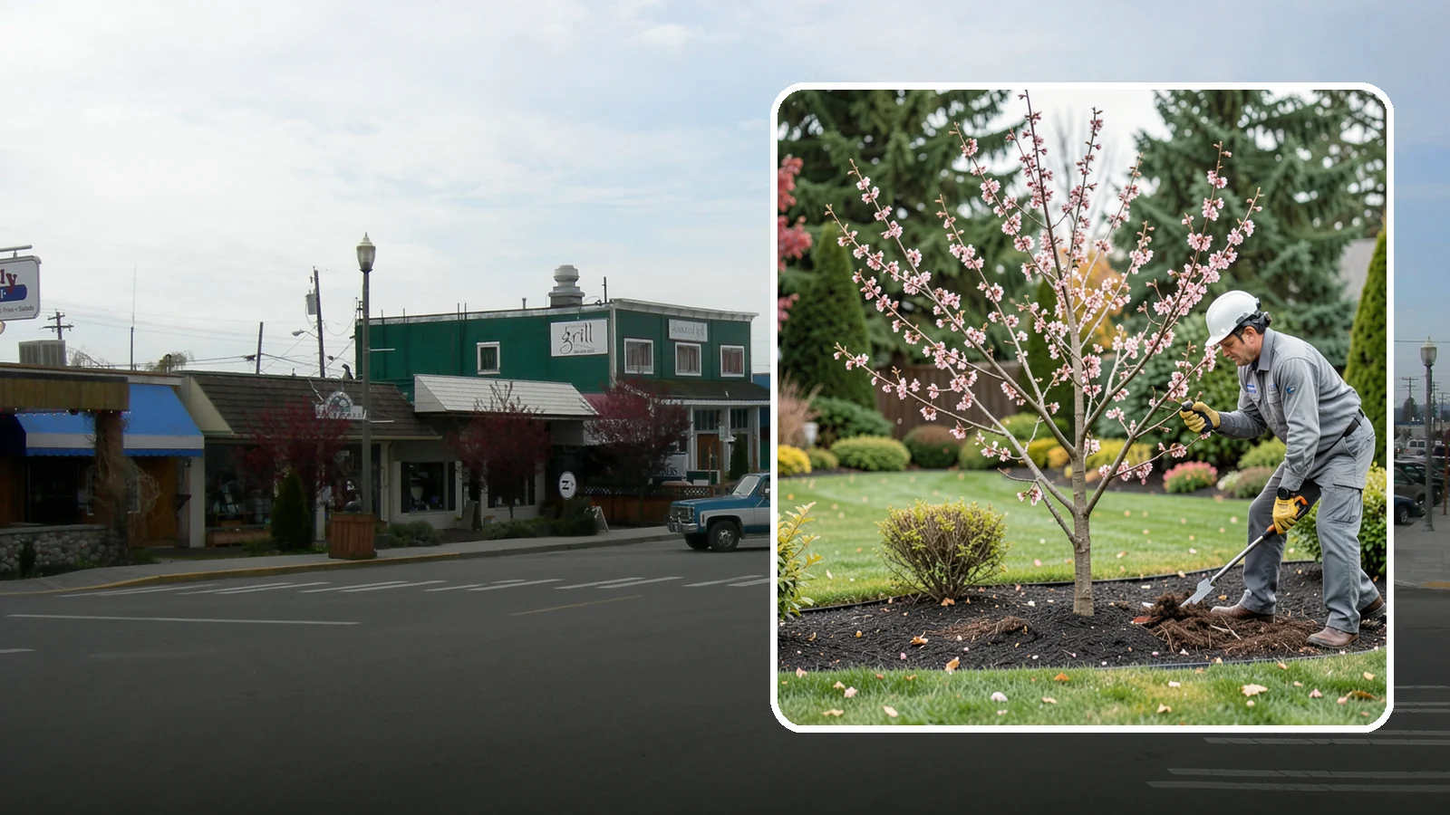 Flowering Cherry Pruning in Stanwood, Snohomish County, WA - Gentle pruning for ornamental flowering cherries that protects the spring show and tree health.