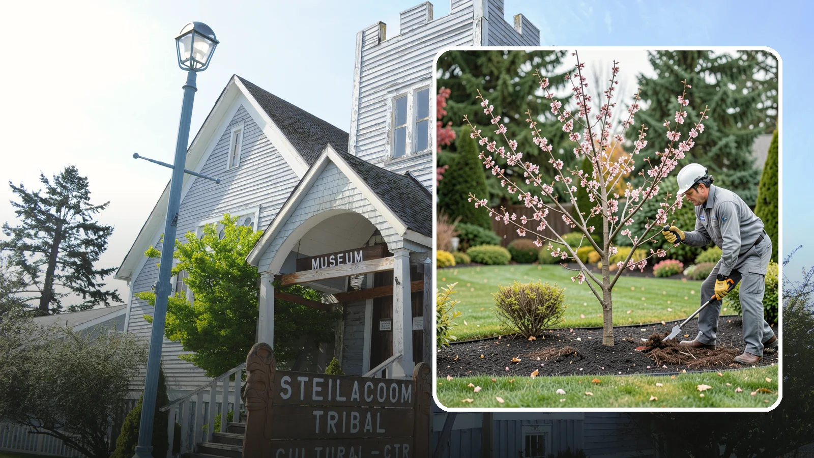 Flowering Cherry Pruning in Steilacoom, Pierce County, WA - Gentle pruning for ornamental flowering cherries that protects the spring show and tree health.