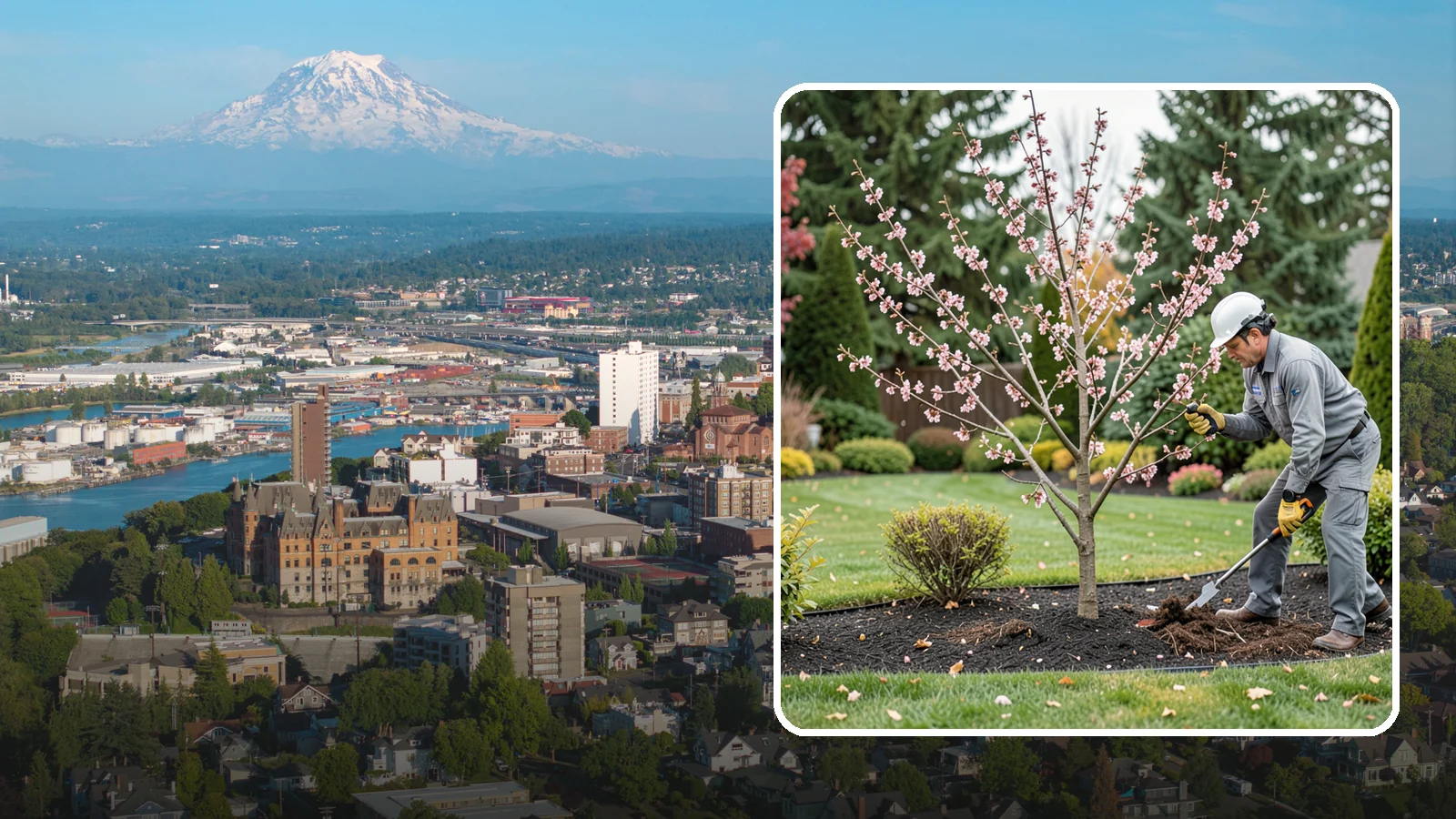Flowering Cherry Pruning in Tacoma, Pierce County, WA - Gentle pruning for ornamental flowering cherries that protects the spring show and tree health.