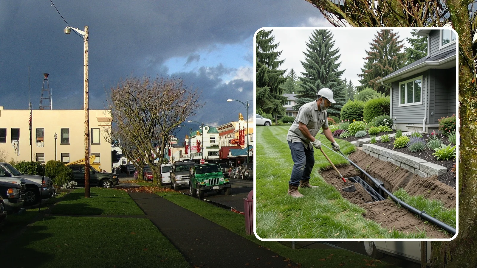 Footing Drain Installation in Arlington, Snohomish County, WA - We install perimeter footing drains around your foundation to collect subsurface water and keep it away from basement and...