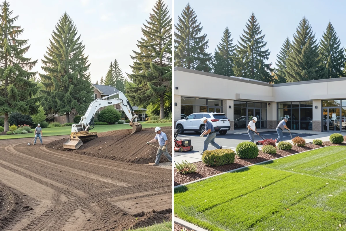 Footing Drain Installation in Bonney Lake, Pierce County, WA - Excavate along the foundation down to the footing level