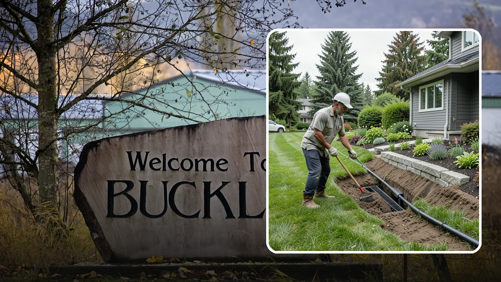 Footing Drain Installation in Buckley, Pierce County, WA - We install perimeter footing drains around your foundation to collect subsurface water and keep it away from basement and...