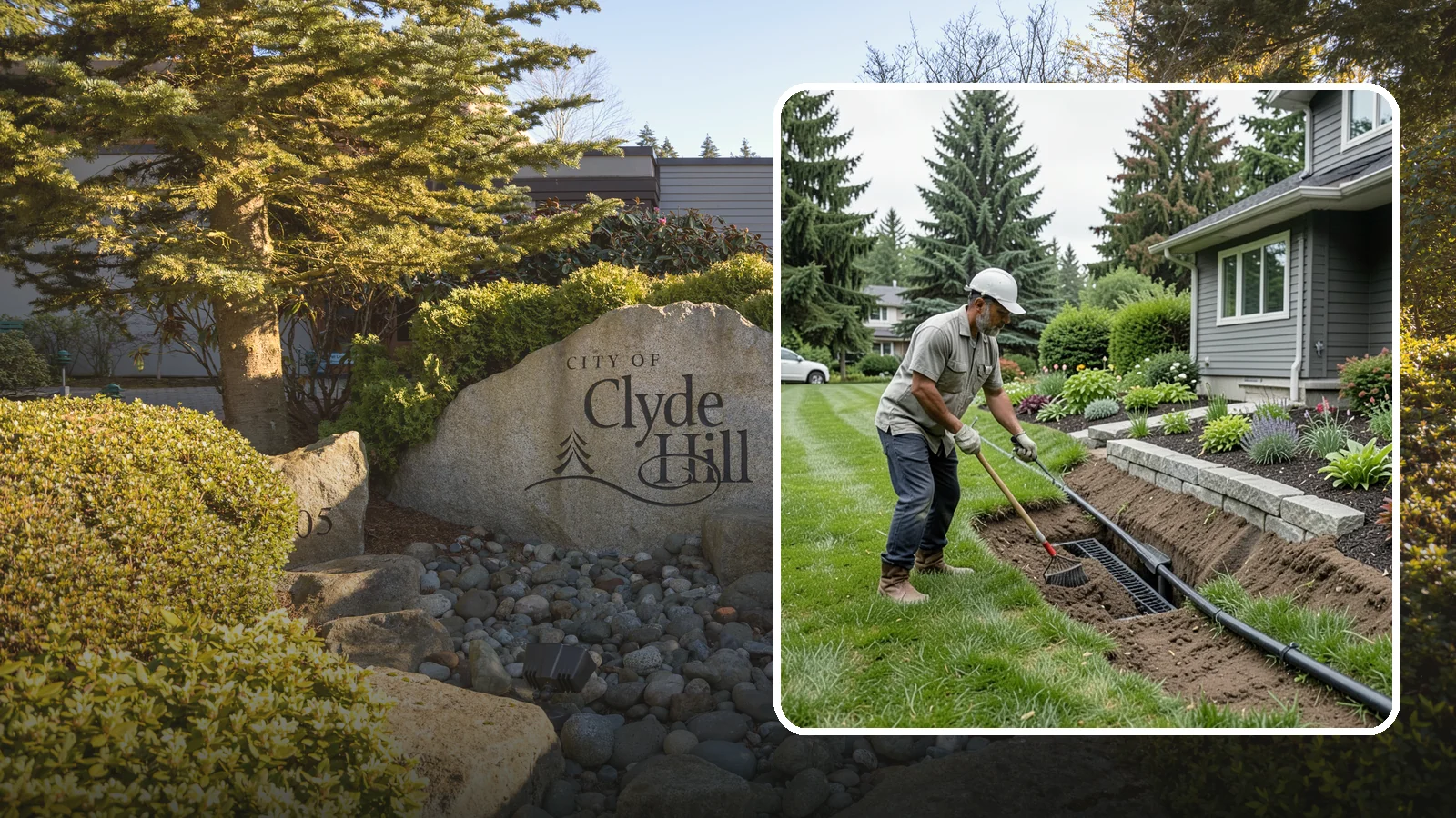 Footing Drain Installation in Clyde Hill, King County, WA - We install perimeter footing drains around your foundation to collect subsurface water and keep it away from basement and...