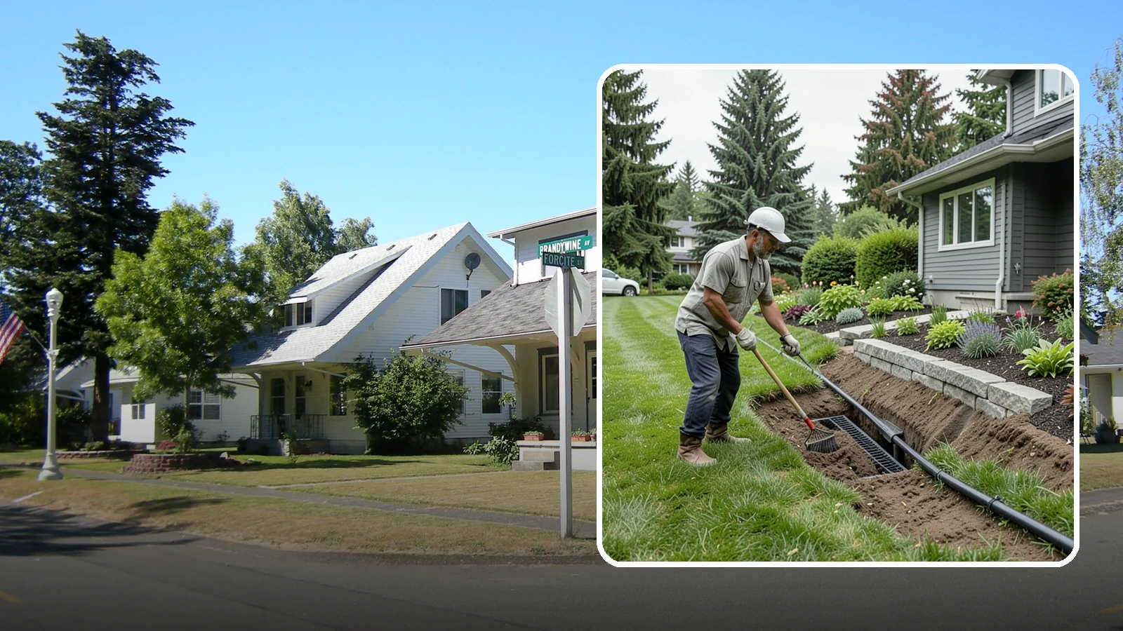 Footing Drain Installation in DuPont, Pierce County, WA - We install perimeter footing drains around your foundation to collect subsurface water and keep it away from basement and...