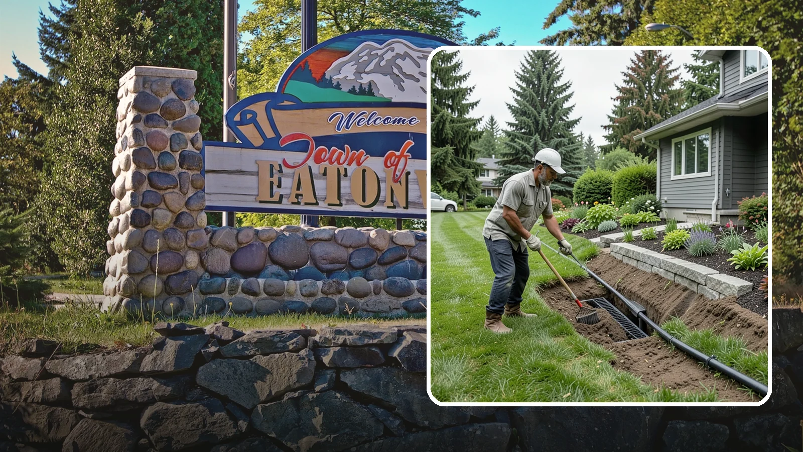 Footing Drain Installation in Eatonville, Pierce County, WA - We install perimeter footing drains around your foundation to collect subsurface water and keep it away from basement and...