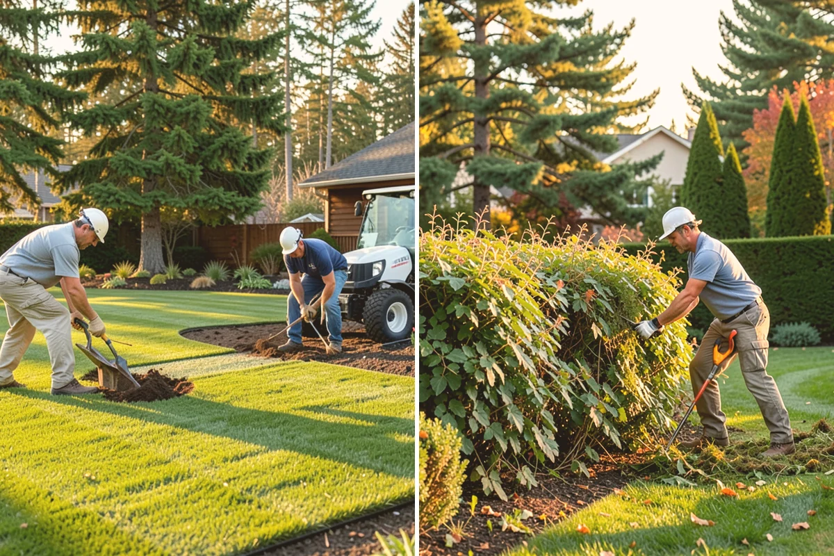 Footing Drain Installation in Eatonville, Pierce County, WA - Excavate along the foundation down to the footing level