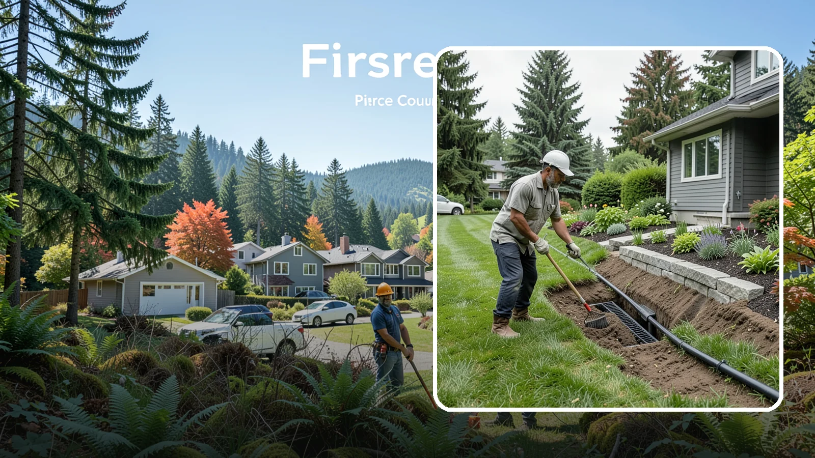 Footing Drain Installation in Fircrest, Pierce County, WA - We install perimeter footing drains around your foundation to collect subsurface water and keep it away from basement and...