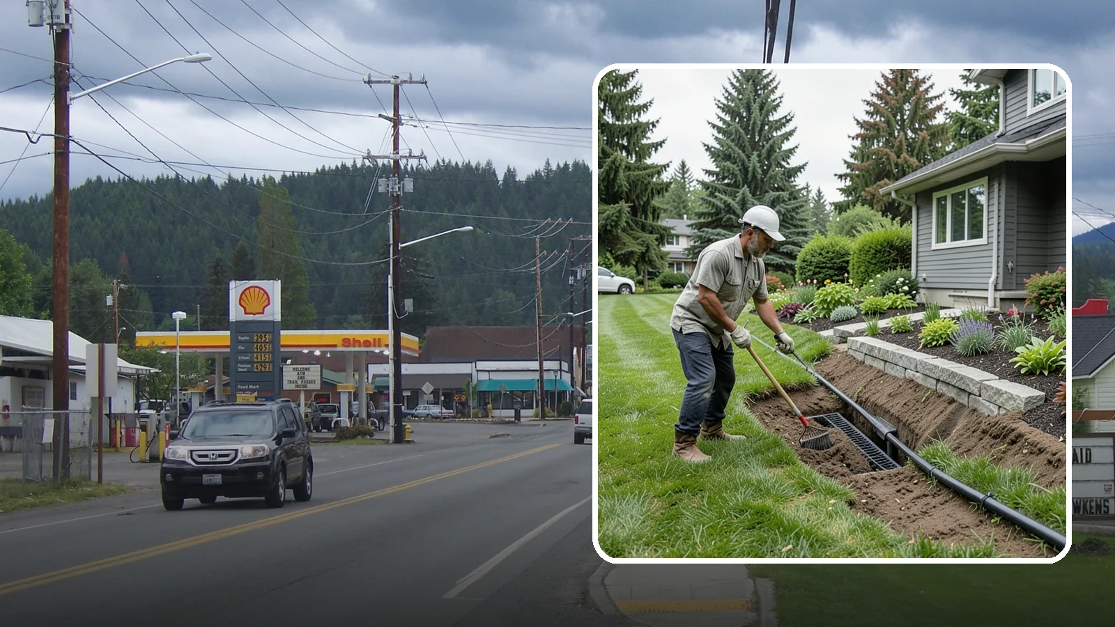 Footing Drain Installation in Granite Falls, Snohomish County, WA - We install perimeter footing drains around your foundation to collect subsurface water and keep it away from basement and...