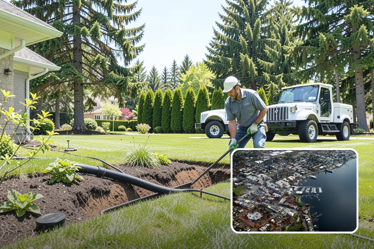 Footing Drain Installation in Kirkland, King County, WA - Relieves hydrostatic pressure on foundation walls