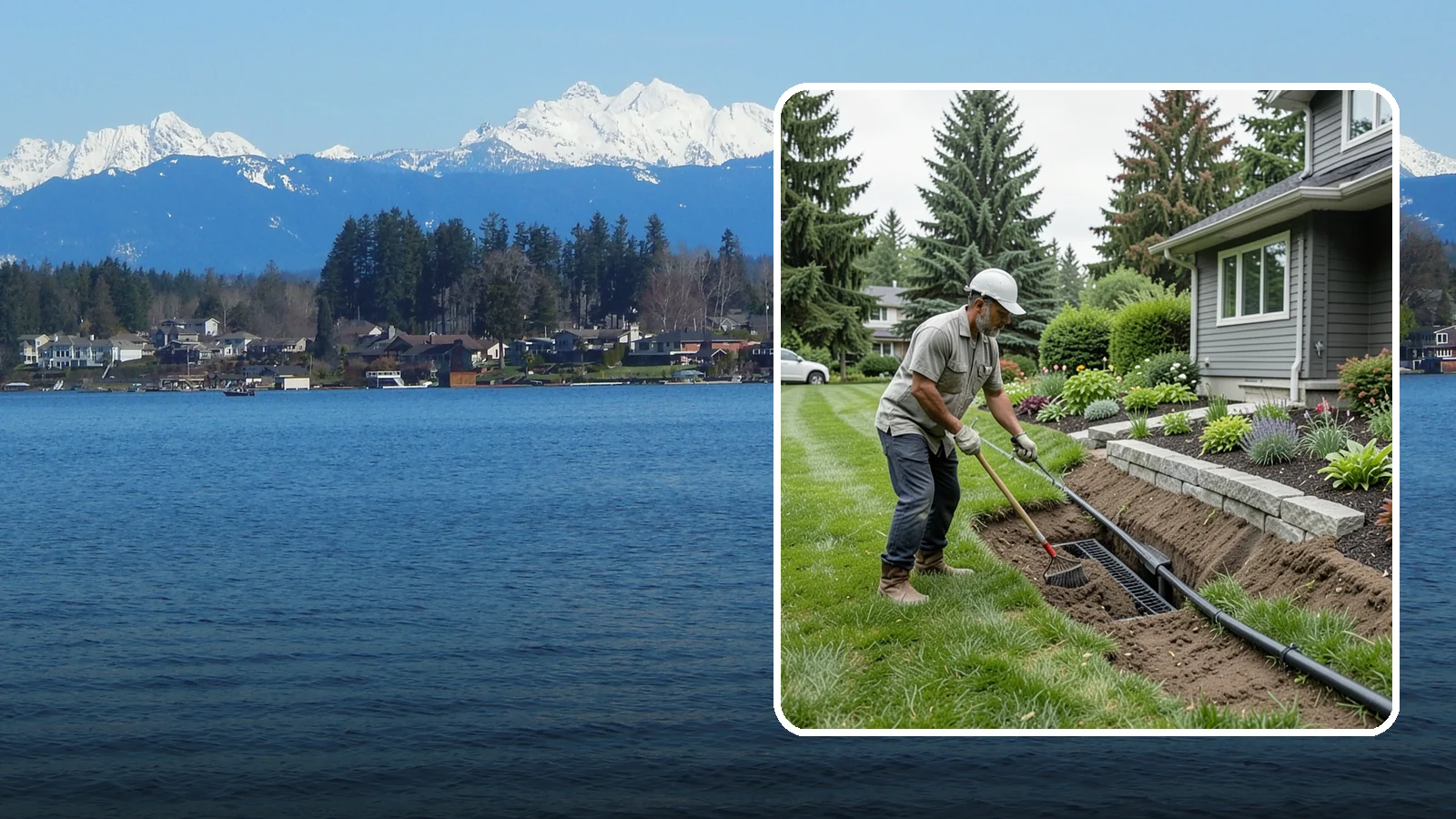Footing Drain Installation in Lake Stevens, Snohomish County, WA - We install perimeter footing drains around your foundation to collect subsurface water and keep it away from basement and...