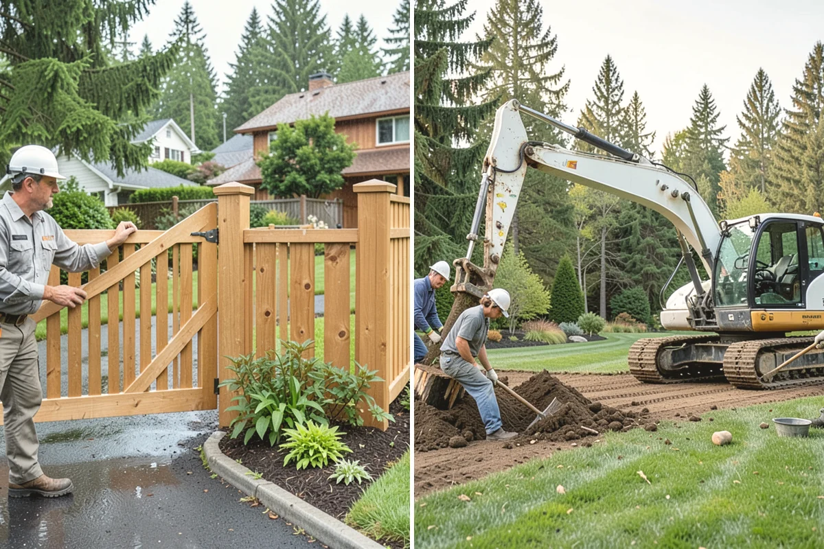Footing Drain Installation in Mill Creek, Snohomish County, WA - Excavate along the foundation down to the footing level