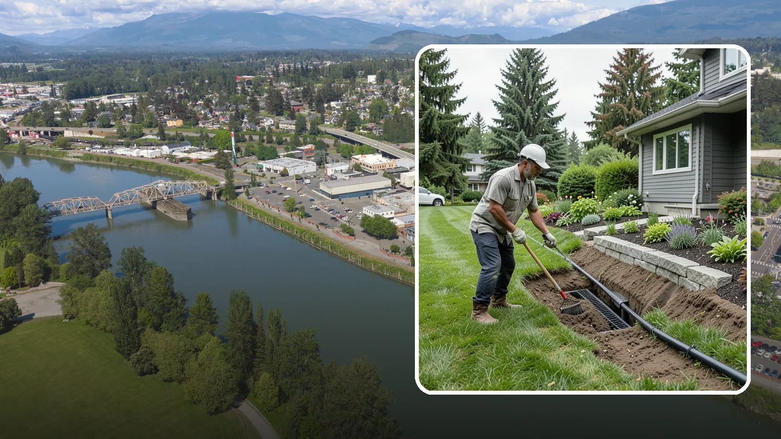 Footing Drain Installation in Mount Vernon, Skagit County, WA - We install perimeter footing drains around your foundation to collect subsurface water and keep it away from basement and...