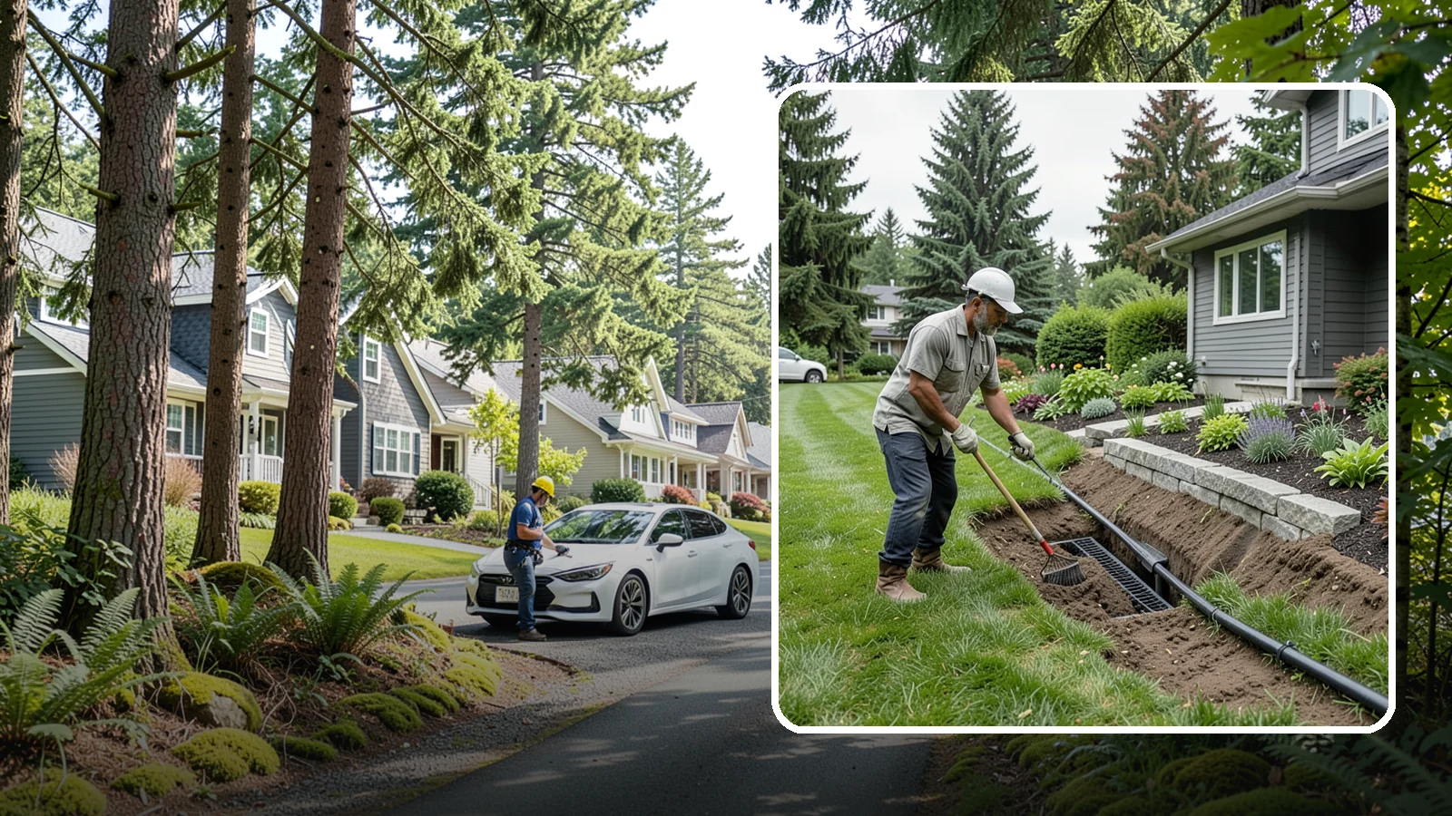 Footing Drain Installation in Normandy Park, King County, WA - We install perimeter footing drains around your foundation to collect subsurface water and keep it away from basement and...