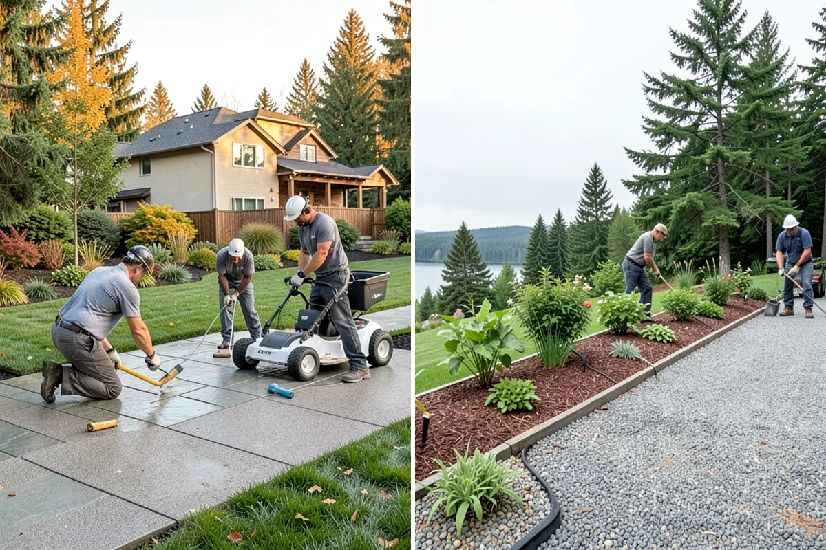 Footing Drain Installation in Puyallup, Pierce County, WA - Excavate along the foundation down to the footing level