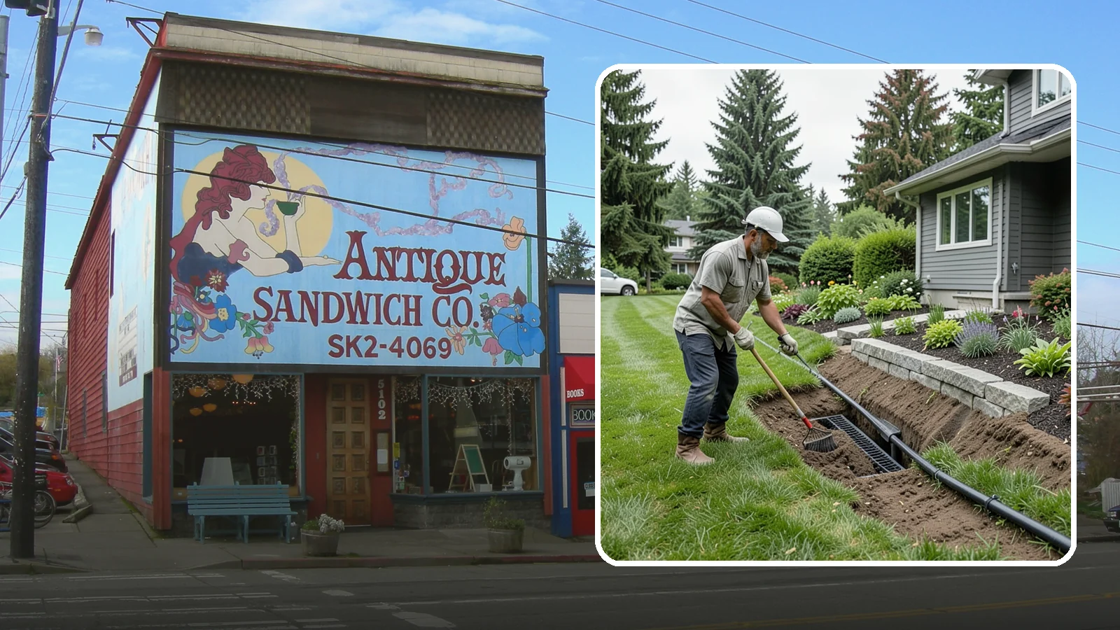 Footing Drain Installation in Ruston, Pierce County, WA - We install perimeter footing drains around your foundation to collect subsurface water and keep it away from basement and...