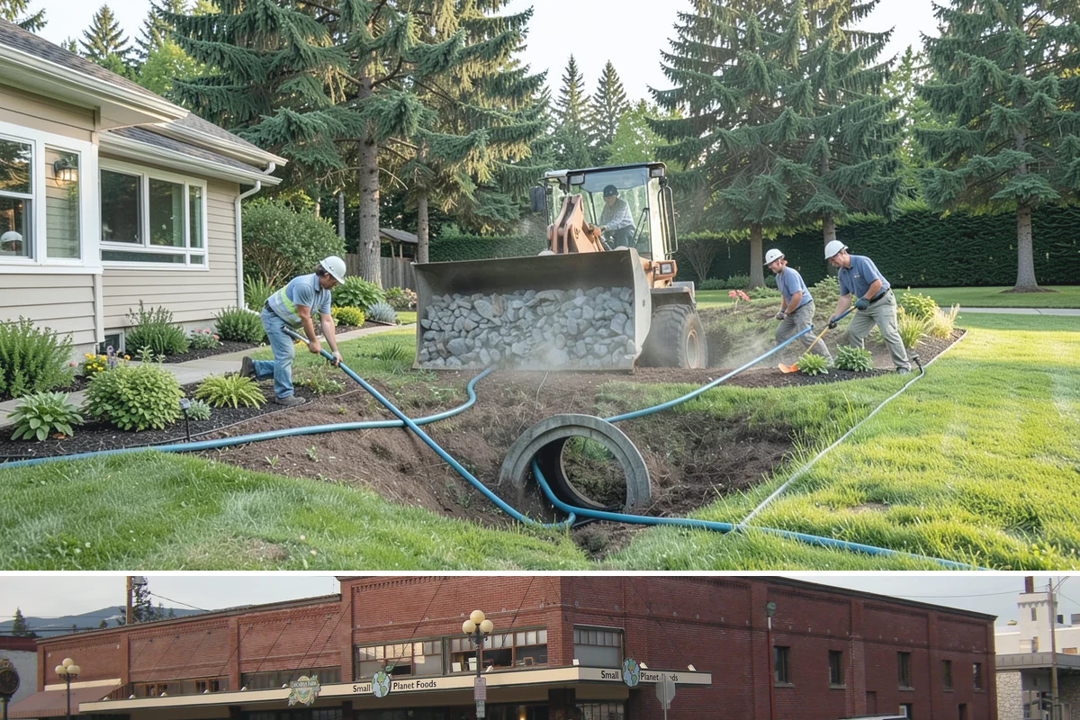 Footing Drain Installation in Sedro-Woolley, Skagit County, WA - Best scheduled in the drier summer season when deep foundation excavation stays stable and the work zone remains workable.