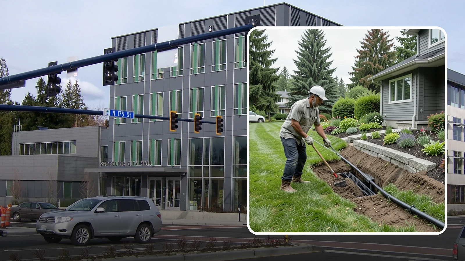Footing Drain Installation in Shoreline, King County, WA - We install perimeter footing drains around your foundation to collect subsurface water and keep it away from basement and...